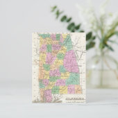 Vintage Karte Alabamas (1827) (Stehend Vorderseite)