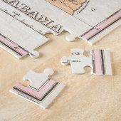 Vintage Karte Alabamas (1827) Puzzle (Seite)