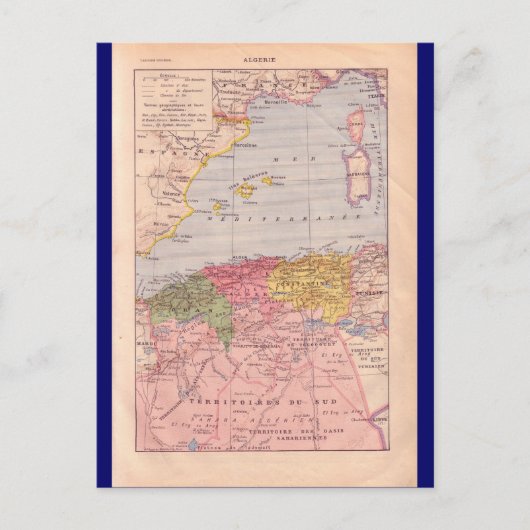 Vintage Karte, Algerien, ca. 1920 Postkarte (Vorderseite)