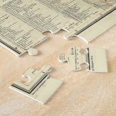 Vintage Karte Algiers Algerien (1912) Puzzle (Seite)