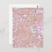 Vintage Karte Anaheim & Garden Grove CA (1965) (Vorne/Hinten)