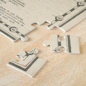 Vintage Karte Argentiniens (1918) Puzzle (Seite)