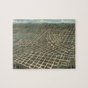Vintage Karte Atlanta (1871) Puzzle