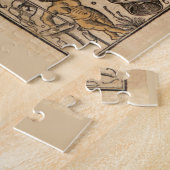 Vintage Karte aus dem 15. Jahrhundert Puzzle (Seite)