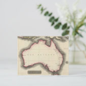 Vintage Karte Australiens (1817) (Stehend Vorderseite)