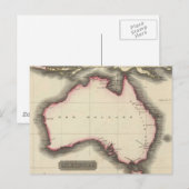 Vintage Karte Australiens (1817) (Vorne/Hinten)