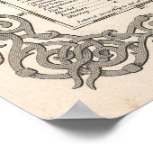 Vintage Karte Australiens (1855) Poster (Ecke)