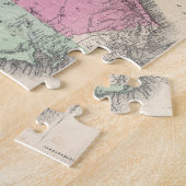 Vintage Karte Australiens (1862) Puzzle (Seite)