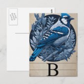 Vintage Karte B Blaumeise (Vorne/Hinten)