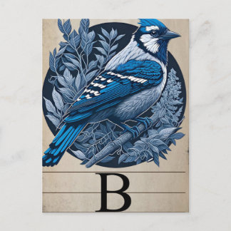 Vintage Karte B Blaumeise