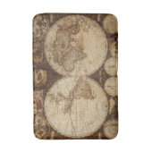 Vintage Karte Badematte (Vorderseite Vertikal)