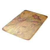 Vintage Karte Badematte (Schrägansicht)