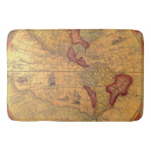 Vintage Karte Badematte (Vorderseite)