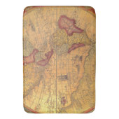 Vintage Karte Badematte (Vorderseite Vertikal)