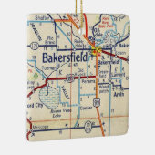 Vintage Karte Bakersfield Keramikornament (Rechts)