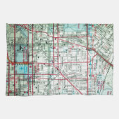 Vintage Karte BALTIMORES Handtuch (Horizontal)