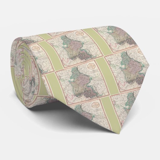 Vintage Karte Bayerns Deutschland (1799) Krawatte (Gerollt)