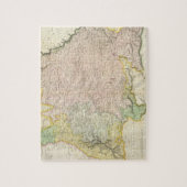 Vintage Karte Bayerns Deutschland (1814) Puzzle (Vertikal)