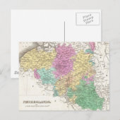 Vintage Karte Belgiens (1827) (Vorne/Hinten)