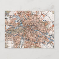 Vintage Karte Berlin Deutschland (1894)