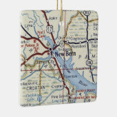 Vintage Karte Bern NC Keramikornament (Rechts)