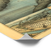 Vintage Karte Birmingham Connecticut 1876 Poster (Ecke)