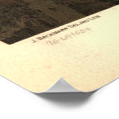 Vintage Karte Bostons (1877) Poster (Ecke)