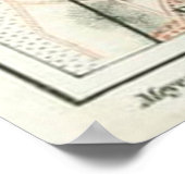 Vintage Karte Brüssel Belgien (1907) Poster (Ecke)