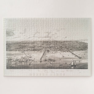 Vintage Karte Buenos Aires Argentinien Puzzle