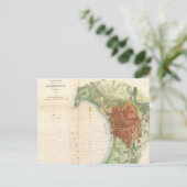 Vintage Karte Burlington Vermont (1872) (Stehend Vorderseite)