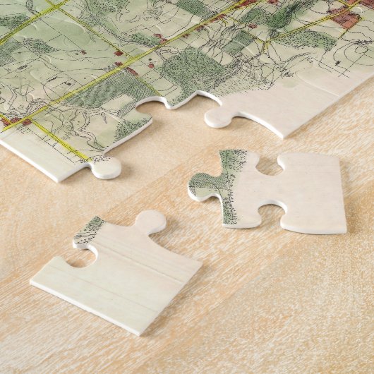 Vintage Karte Burlington Vermont (1872) Puzzle (Seite)