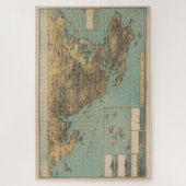 Vintage Karte Cape Ann (1879) Puzzle (Vertikal)