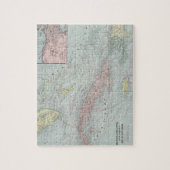 Vintage Karte Caribbean (1901) Puzzle (Vertikal)