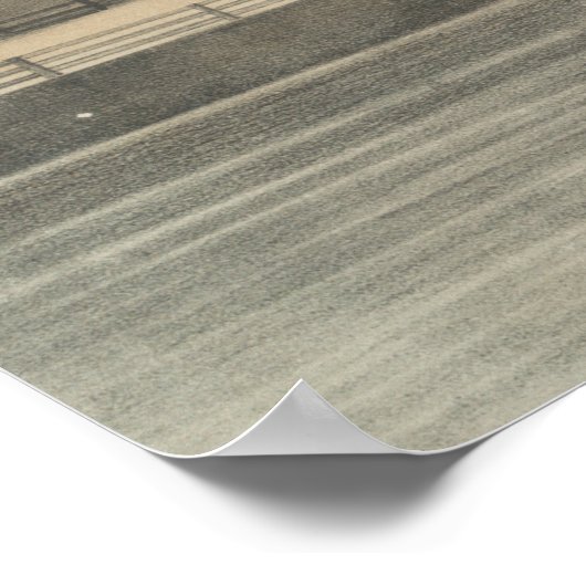 Vintage Karte Charleston SC (1851) Poster (Ecke)