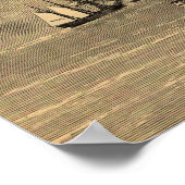 Vintage Karte Chicagos (1871) Poster (Ecke)