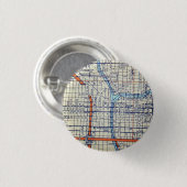 Vintage Karte Chicagos, IL Button (Vorne & Hinten)