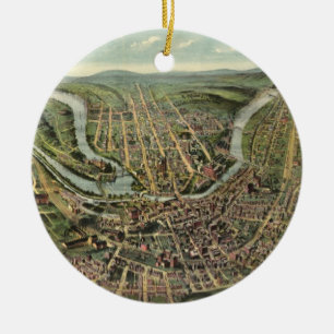 Vintage Karte Cumberland MD (1906) Keramikornament