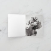 Vintage Karte "Dame Draped in Silk" (Innenseite)