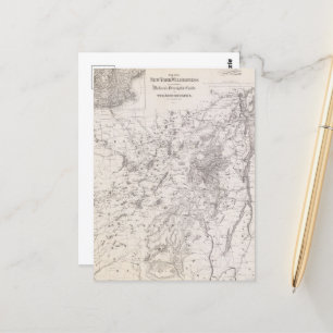 Vintage Karte der Adirondacks New York