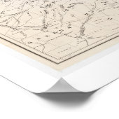 Vintage Karte der Adirondacks New York Poster (Ecke)