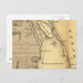 Vintage Karte der Außenbanken (1862) (Vorne/Hinten)