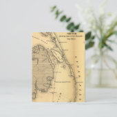 Vintage Karte der Außenbanken (1862) (Stehend Vorderseite)