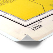 Vintage Karte der Außenbanken NC (1972) Poster (Ecke)