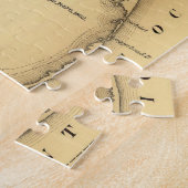 Vintage Karte der äußeren Banken (1862) Puzzle (Seite)