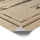 Vintage Karte der Azoren (1775) Poster (Ecke)