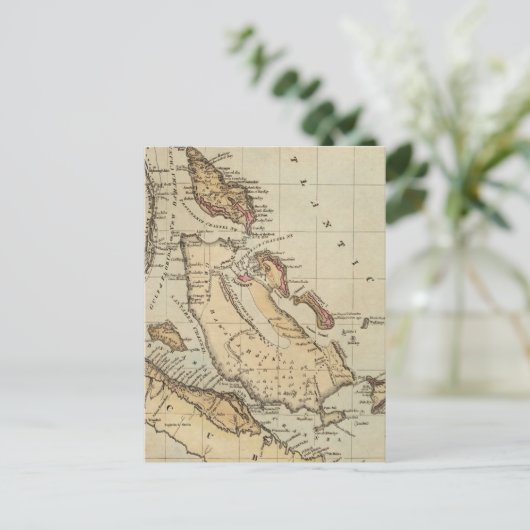 Vintage Karte der Bahamas (1823) (Stehend Vorderseite)