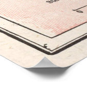 Vintage Karte der Berge von Adirondack (1901) Poster (Ecke)