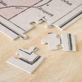 Vintage Karte der Berge von Adirondack (1901) Puzzle (Seite)