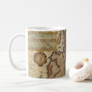 Vintage Karte der Britischen Inseln, 1552 - 1629 Kaffeetasse