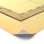 Vintage Karte der Britischen Inseln Poster (Ecke)